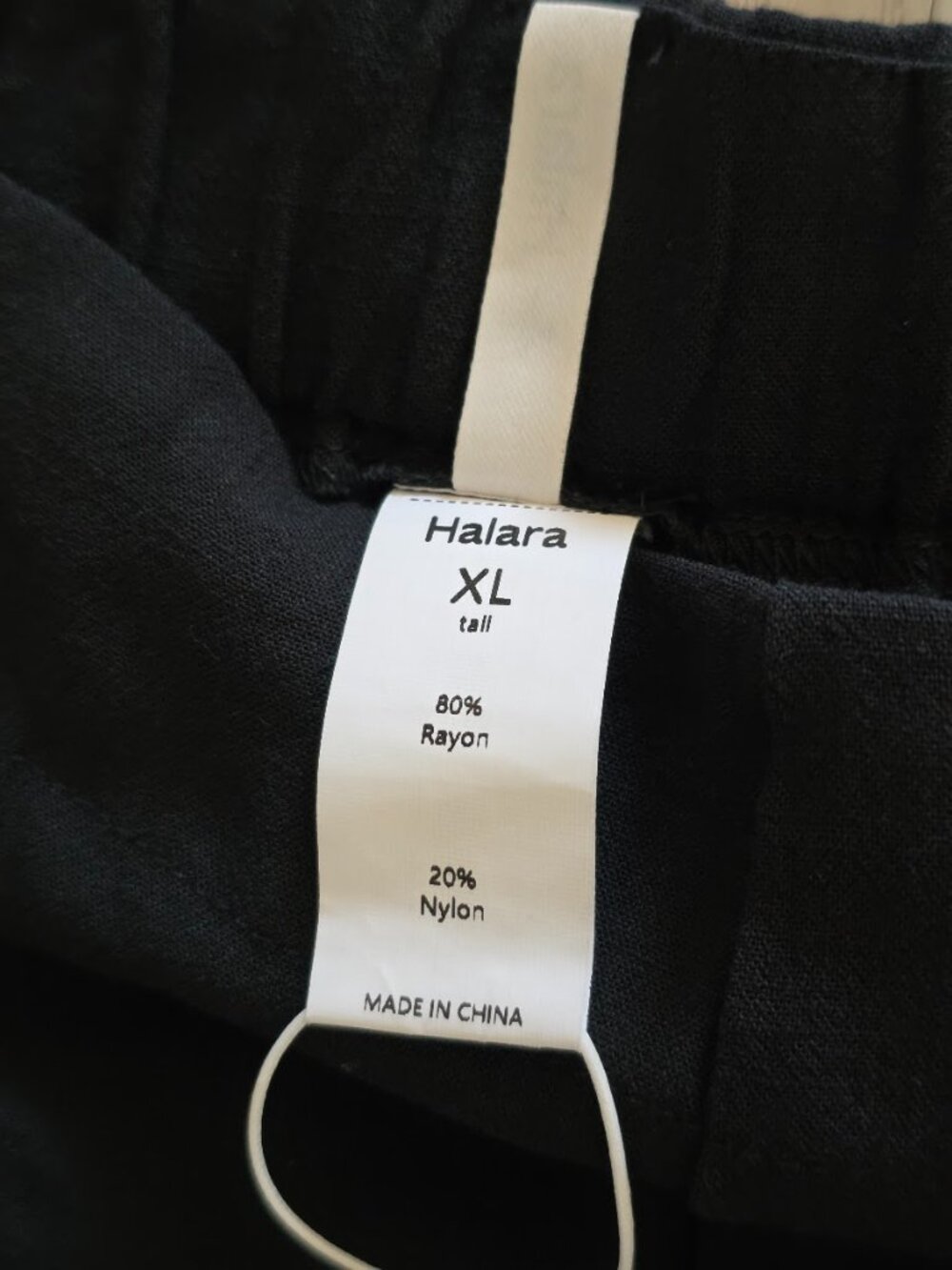 Halara Flex High Waisted Pleated Wide Leg Work Trousers Pants Black XL Tall - Picture 4 of 10
